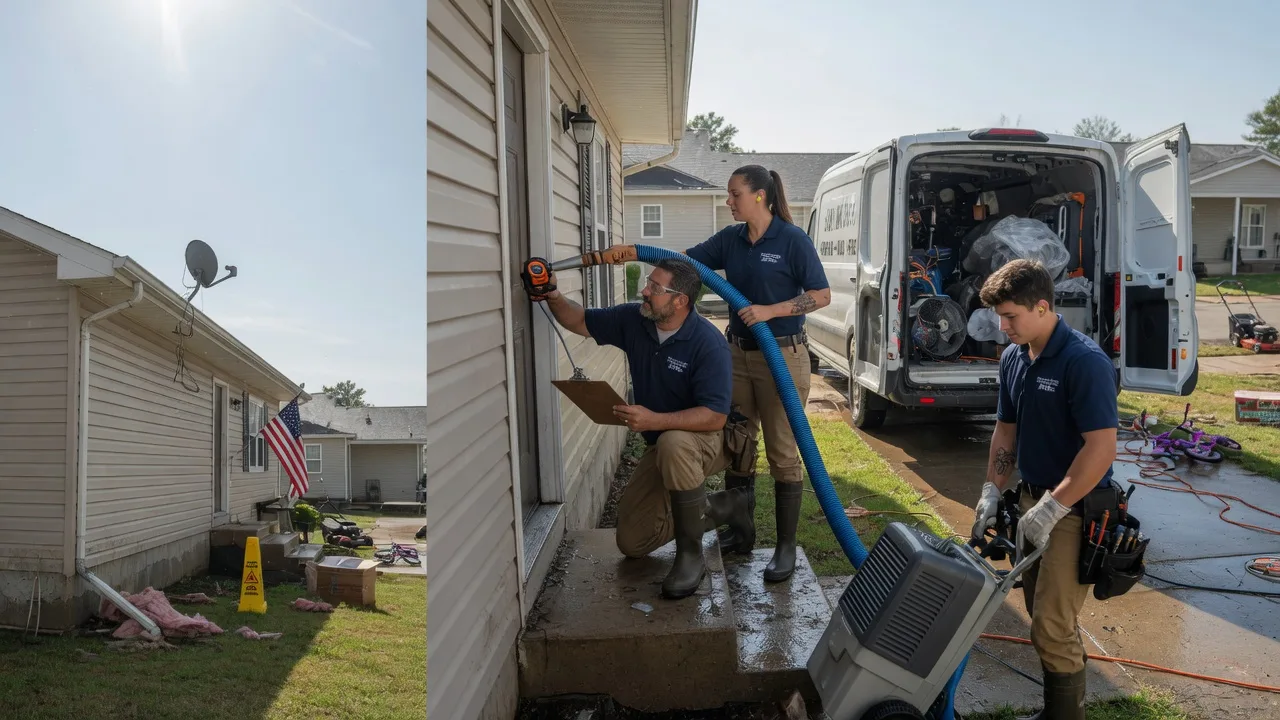 Ceiling Water Damage Restoration in Plover, IA near me
